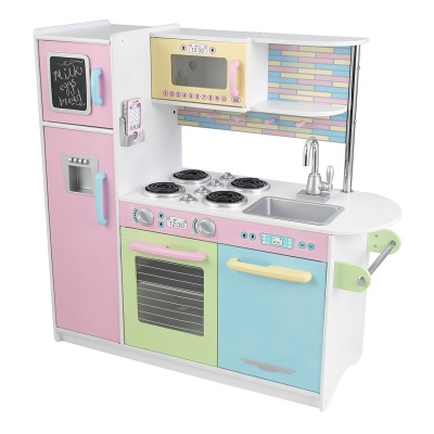   KidKraft  Pastel Uptown Espresso Kitchen -    