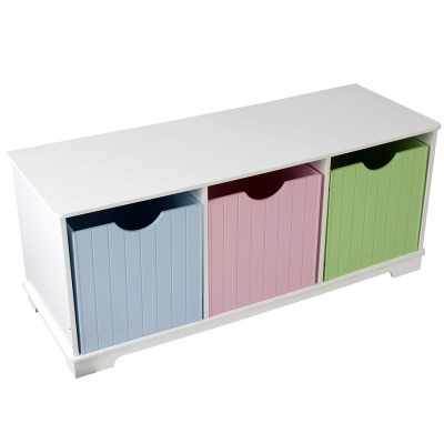   KidKraft Storage Bench Pastel  -    