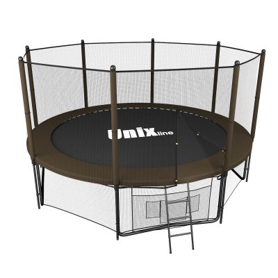Батут Unix Line Black&Brown 10 ft outside - купить по специальной цене