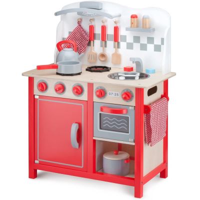 Детская кухня New Classic Toys Bon Appetit Deluxe красная - купить по специальной цене