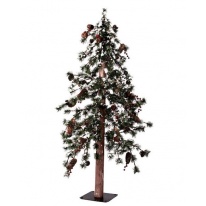 Crystal Trees Осака 120 см заснеженная с ягодами и шишками