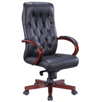 Кресло Everprof Monaco Wood экокожа