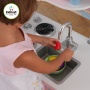   KidKraft  Pastel Uptown Espresso Kitchen