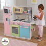   KidKraft  Pastel Uptown Espresso Kitchen