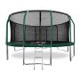 Батут с сеткой и лестницей Arland 16FT Dark green